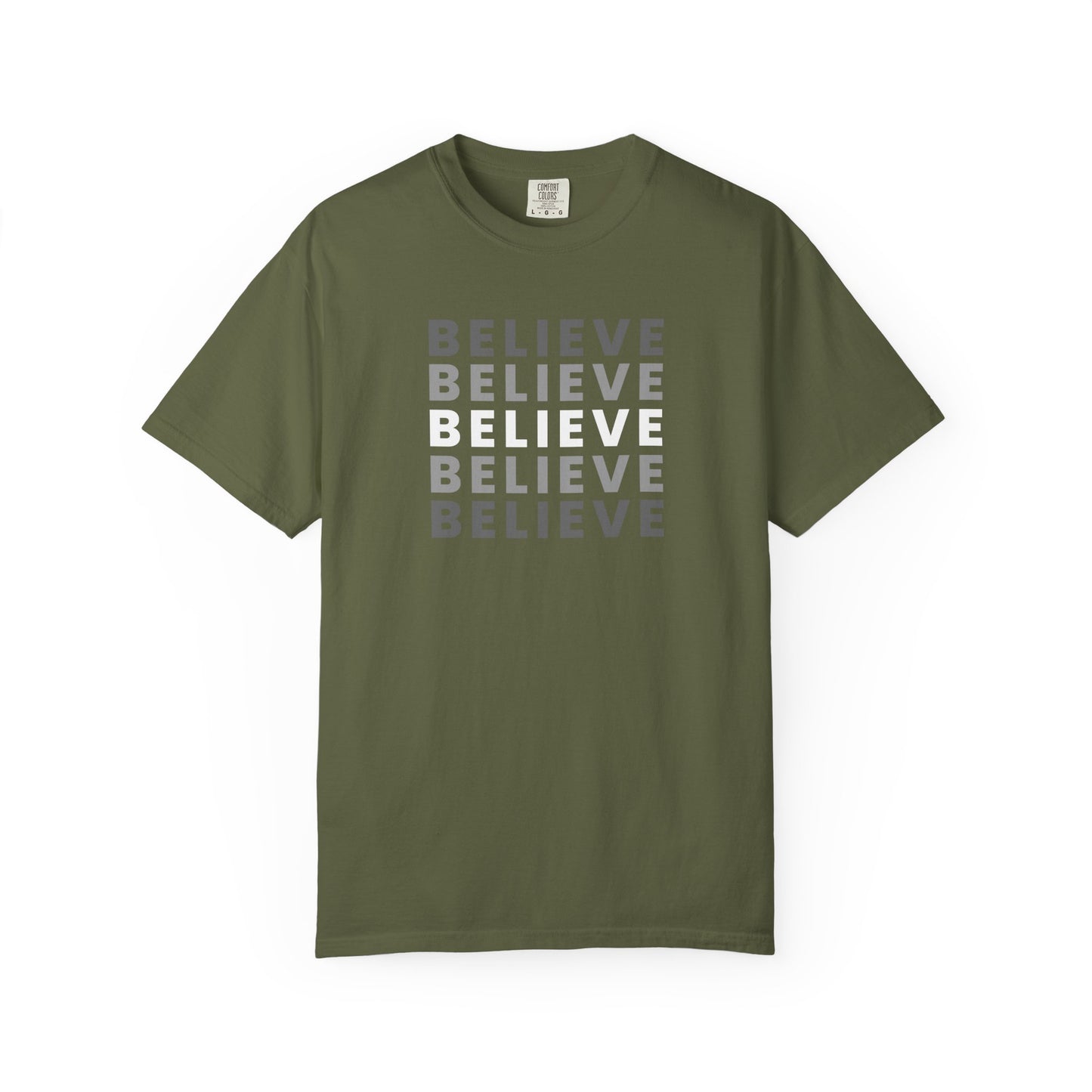 Believe Unisex T-shirt - Inspirational Apparel, Motivational Gift, Casual Wear, Everyday Graphic Tee, Positive Mindset