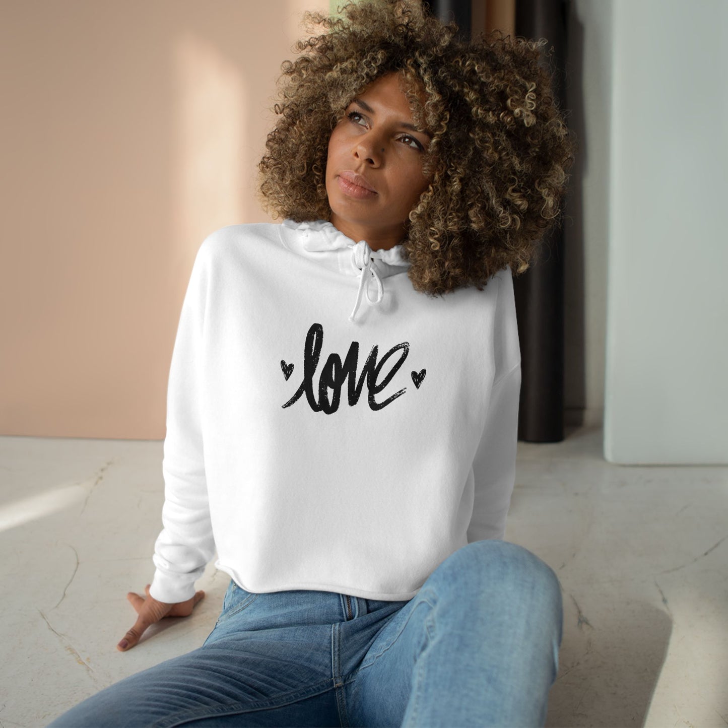 Love Crop Hoodie