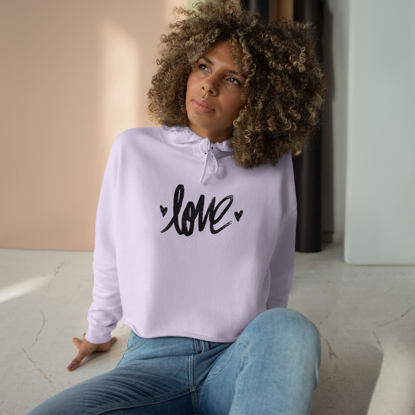 Love Crop Hoodie